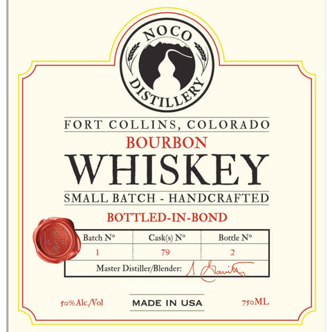 Noco Distillery Bottled in Bond Bourbon