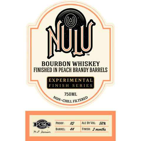 Nulu Bourbon Finished In Peach Brandy Barrels