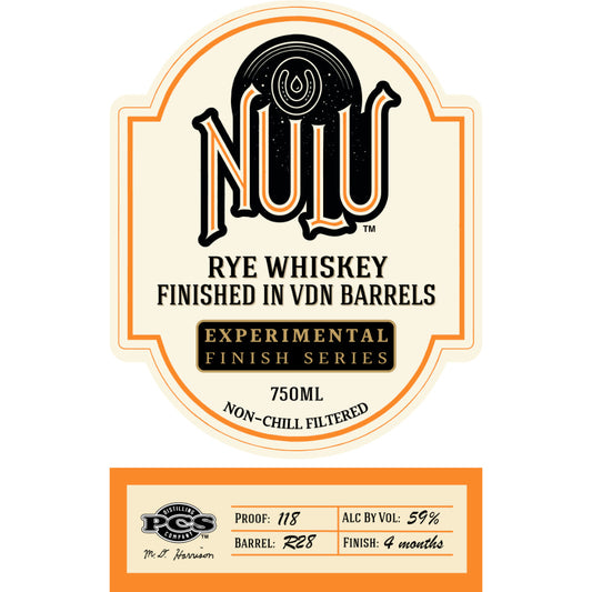 Nulu Rye Finished in VDN Barrels