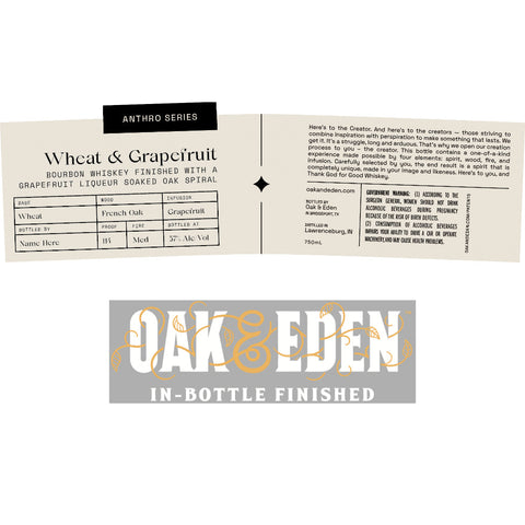 Oak & Eden Anthro Series Wheat & Grapefruit Bourbon