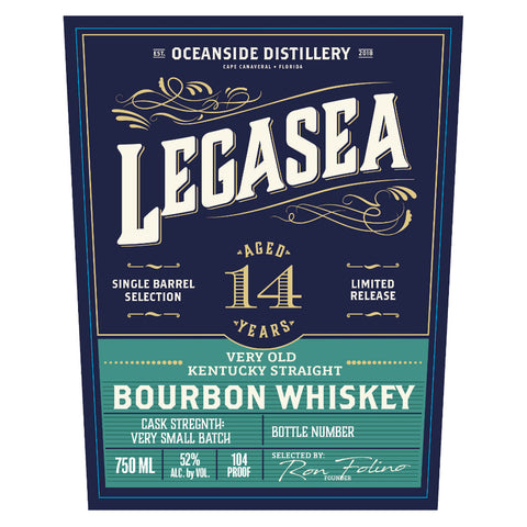 Oceanside Distillery Legasea 14 Year Old Straight Bourbon
