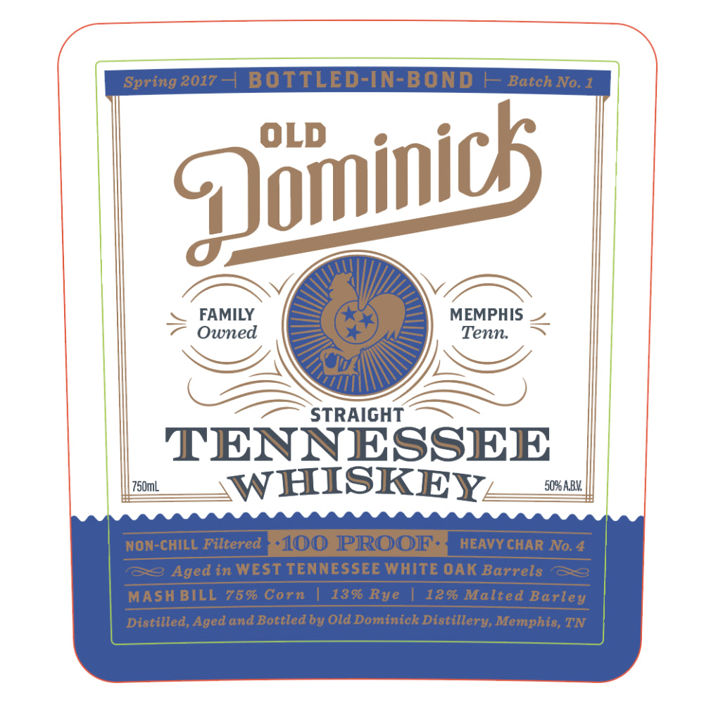 Old Dominick Bottled in Bond Straight Tennessee Whiskey