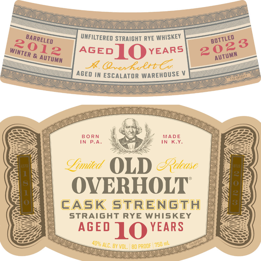 Old Overholt 10 Year Old Cask Strength Straight Rye