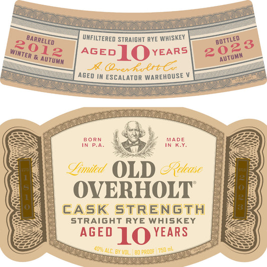 Old Overholt 10 Year Old Cask Strength Straight Rye