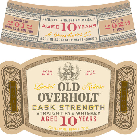 Old Overholt 10 Year Old Cask Strength Straight Rye