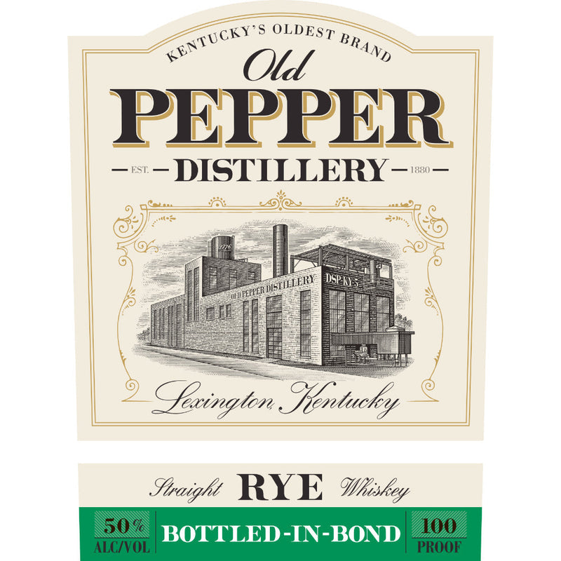 Old Pepper Bottled in Bond Straight Rye Whiskey