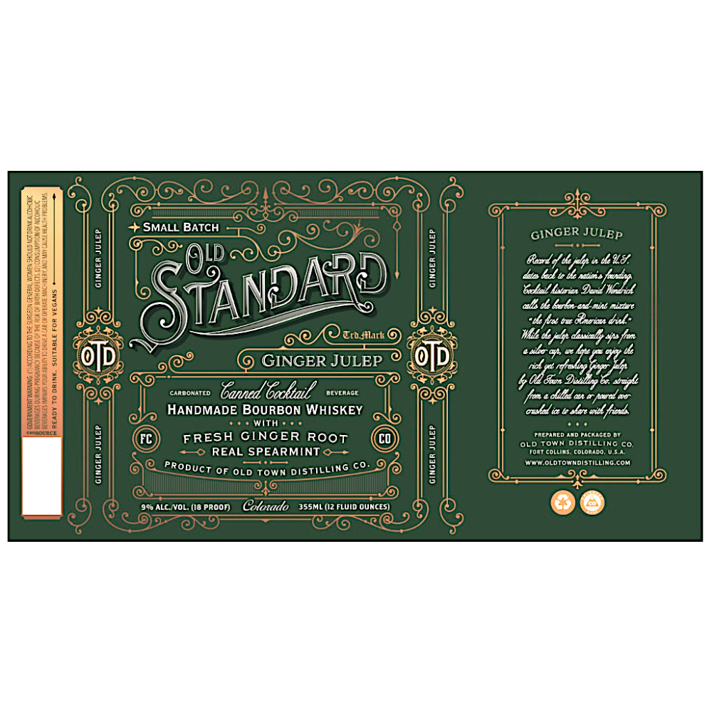 Old Standard Ginger Julep Canned Cocktail