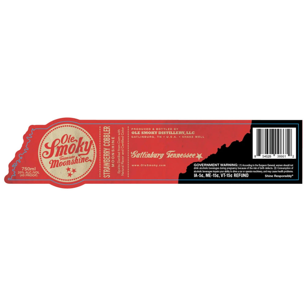 Ole Smoky Strawberry Cobbler Moonshine