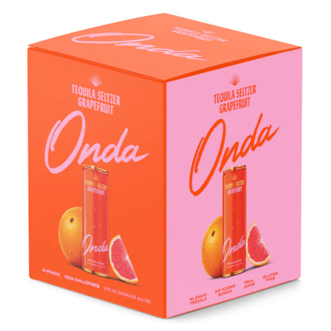 Onda Tequila Seltzer Grapefruit 4 Pack