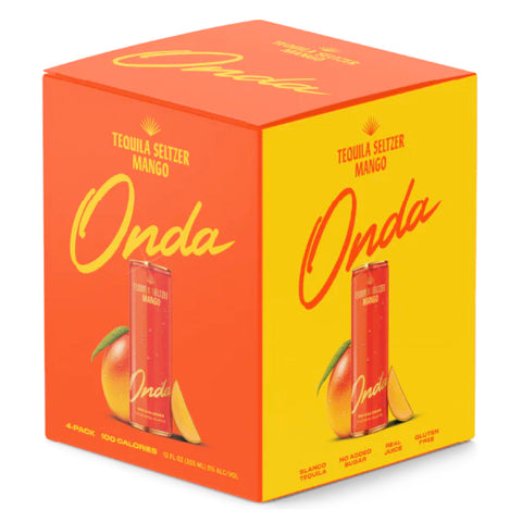 Onda Tequila Seltzer Mango 4 Pack