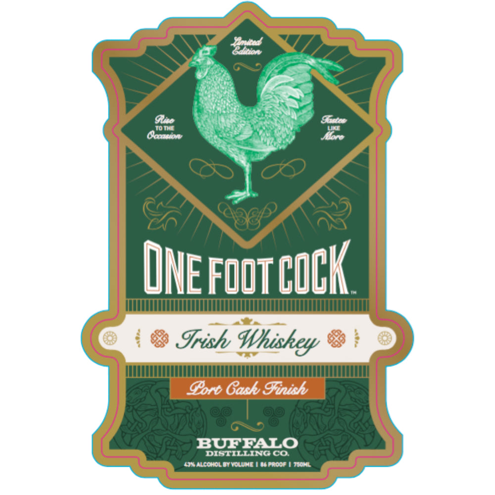 One Foot Cock Port Cask Finish Irish Whiskey