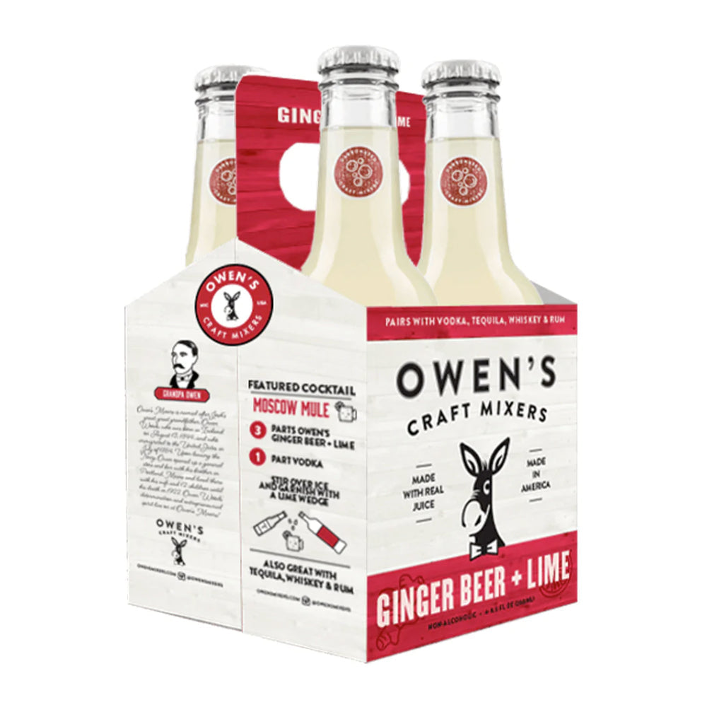 Owen's Ginger Beer & Lime 4pk
