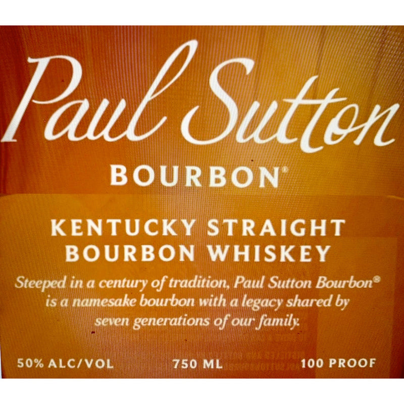 Paul Sutton Bottled in Bond Kentucky Straight Bourbon