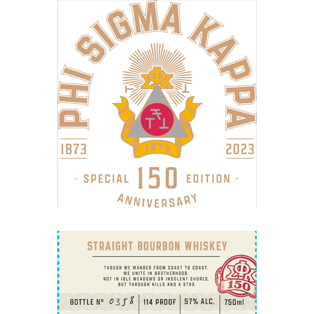 Phi Sigma Kappa 150th Anniversary Edition Straight Bourbon