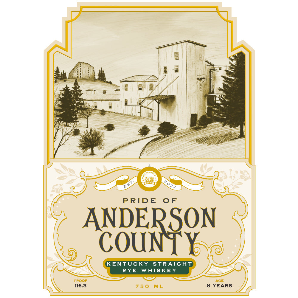 Pride of Anderson County 8 Year Old Kentucky Straight Rye