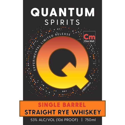 Quantum Spirits Experimental Single Barrel Chocolate Malt Straight Rye