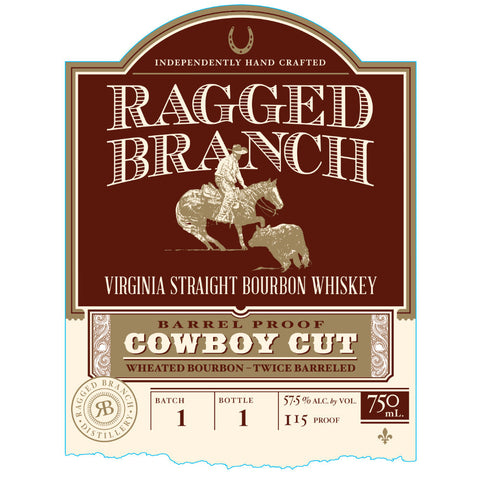 Ragged Branch Cowboy Cut Virginia Straight Bourbon