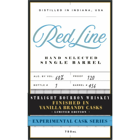 Red Line Experimental Cask Bourbon Finished in Vanilla Brandy Casks