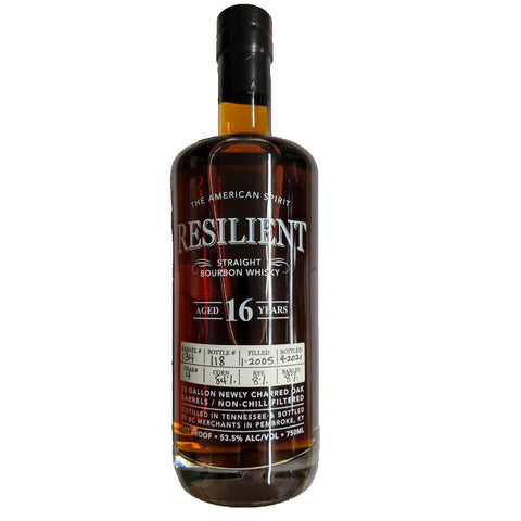 Resilient 16 Year Old Single Barrel Bourbon Barrel #144