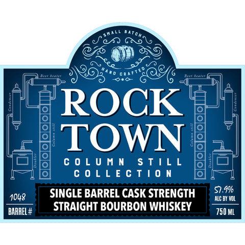 Rock Town Column Still Collection Single Barrel Cask Strength Straight Bourbon