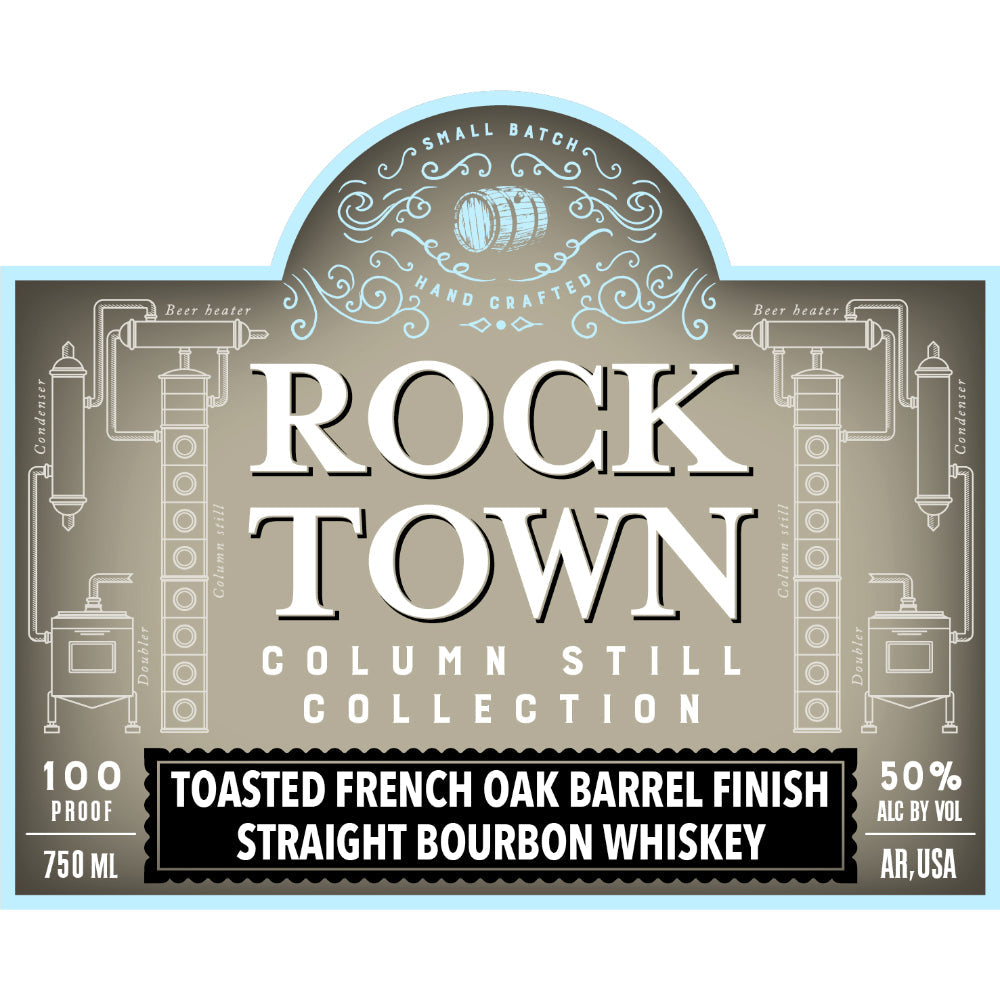 Rock Town Column Still Collection Toasted French Oak Finish Straight Bourbon