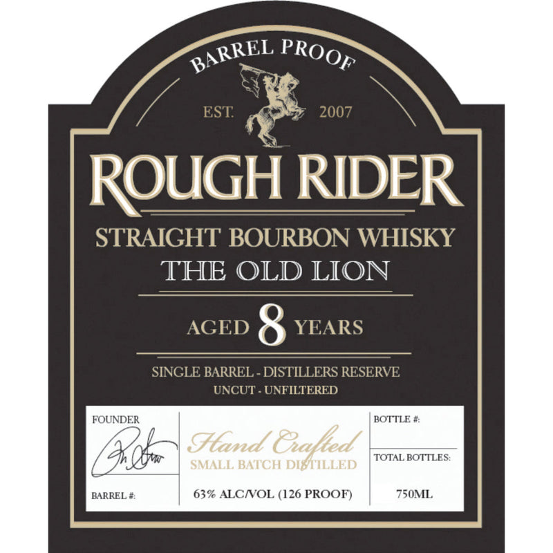 Rough Rider The Old Lion Straight Bourbon