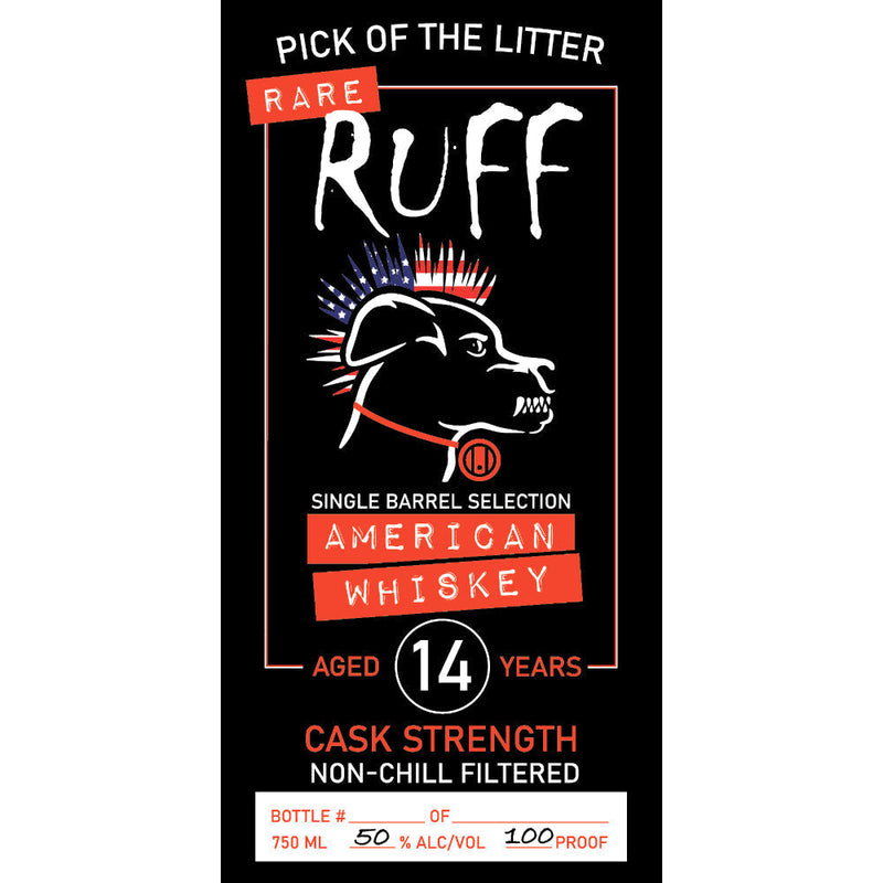 Ruff Pick Of The Litter 14 Year Old American Whiskey