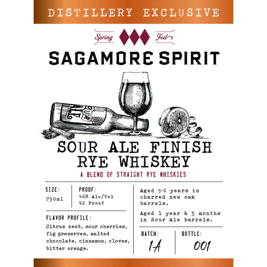 Sagamore Spirit Distillery Exclusive Sour Ale Finish Rye Whiskey