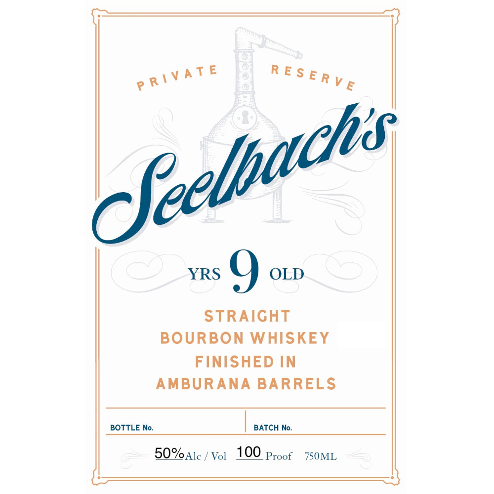 Seelbach’s 9 Year Old Private Reserve Bourbon Finished in Amburana Barrels