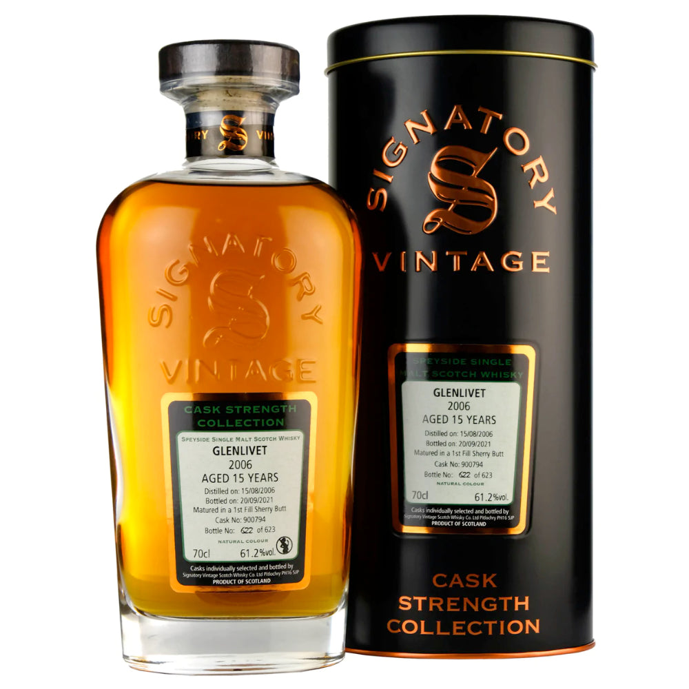 Signatory Cask Strength Collection Glenlivet 15 Year Old 2006