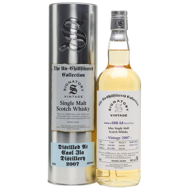 Signatory The Un-Chillfiltered Collection 9 Year Old Caol Ila 2007
