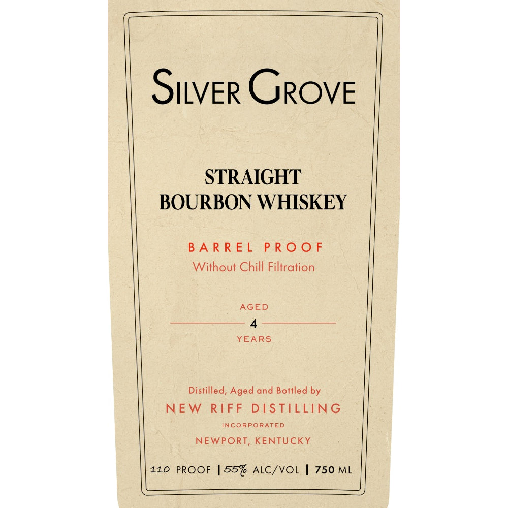 Silver Grove Barrel Proof Straight Bourbon