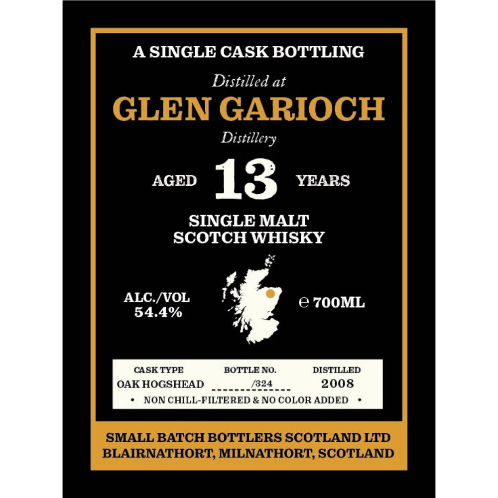 Small Batch Bottlers Glen Garioch 13 Year Old