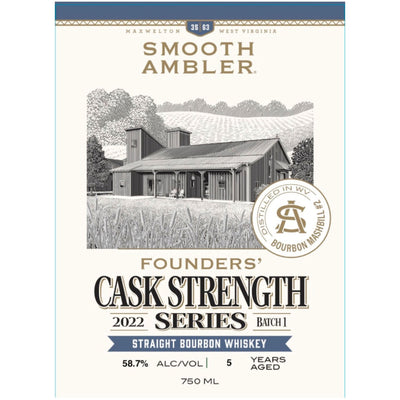Smooth Ambler 2022 Founder’s Cask Strength Series Bourbon Batch 1