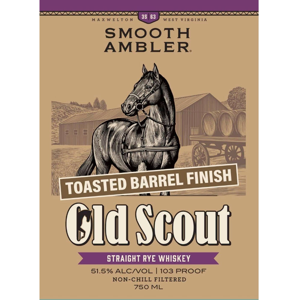 Smooth Ambler Old Scout Toasted Barrel Finish Straight Rye