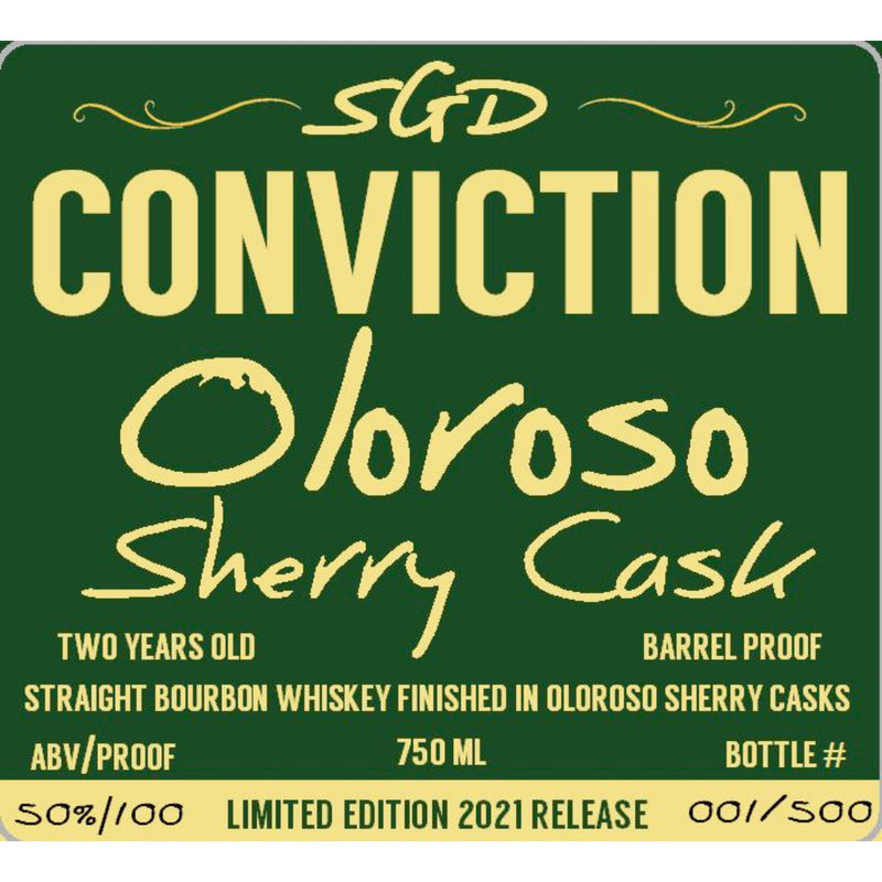 Southern Grace Conviction Oloroso Sherry Cask Finished Bourbon 2021