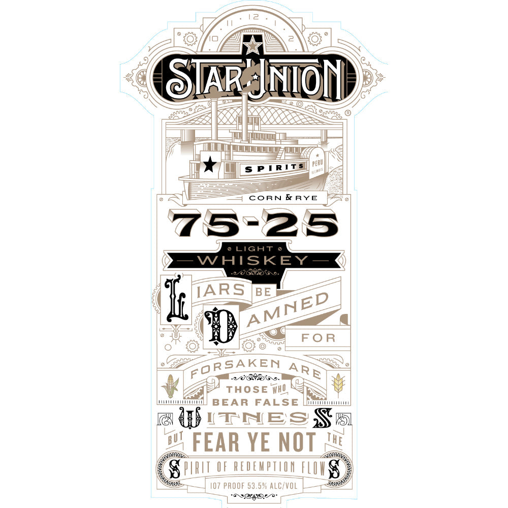 Star Union Spirits Corn & Rye 75-25 Light Whiskey