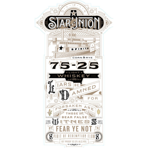 Star Union Spirits Corn & Rye 75-25 Light Whiskey