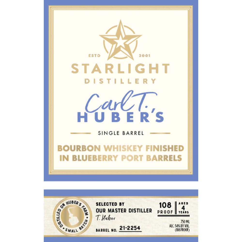 Starlight Bourbon Finished in Blueberry Port Barrels