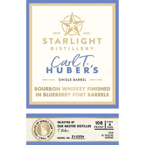 Starlight Bourbon Finished in Blueberry Port Barrels