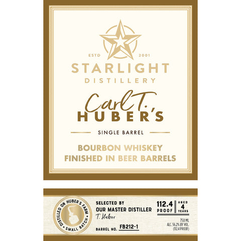 Starlight Carl T. Huber’s Bourbon Finished in Beer Barrels