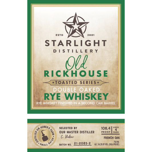 Starlight Old Rickhouse Toasted Series Double Oaked Rye