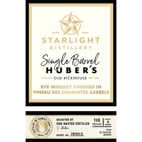 Starlight Rye Finished in Pineau des Charentes Barrels