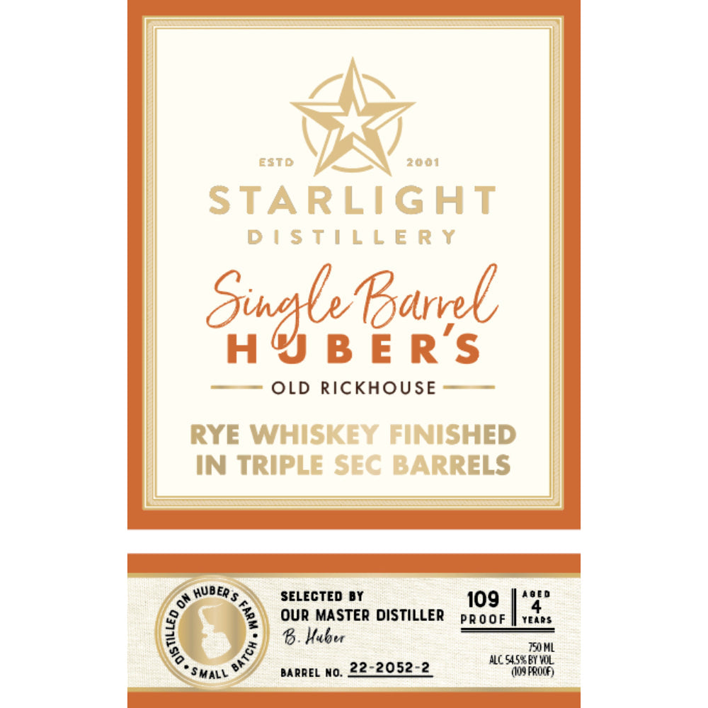 Starlight Rye Finished in Triple Sec Barrels