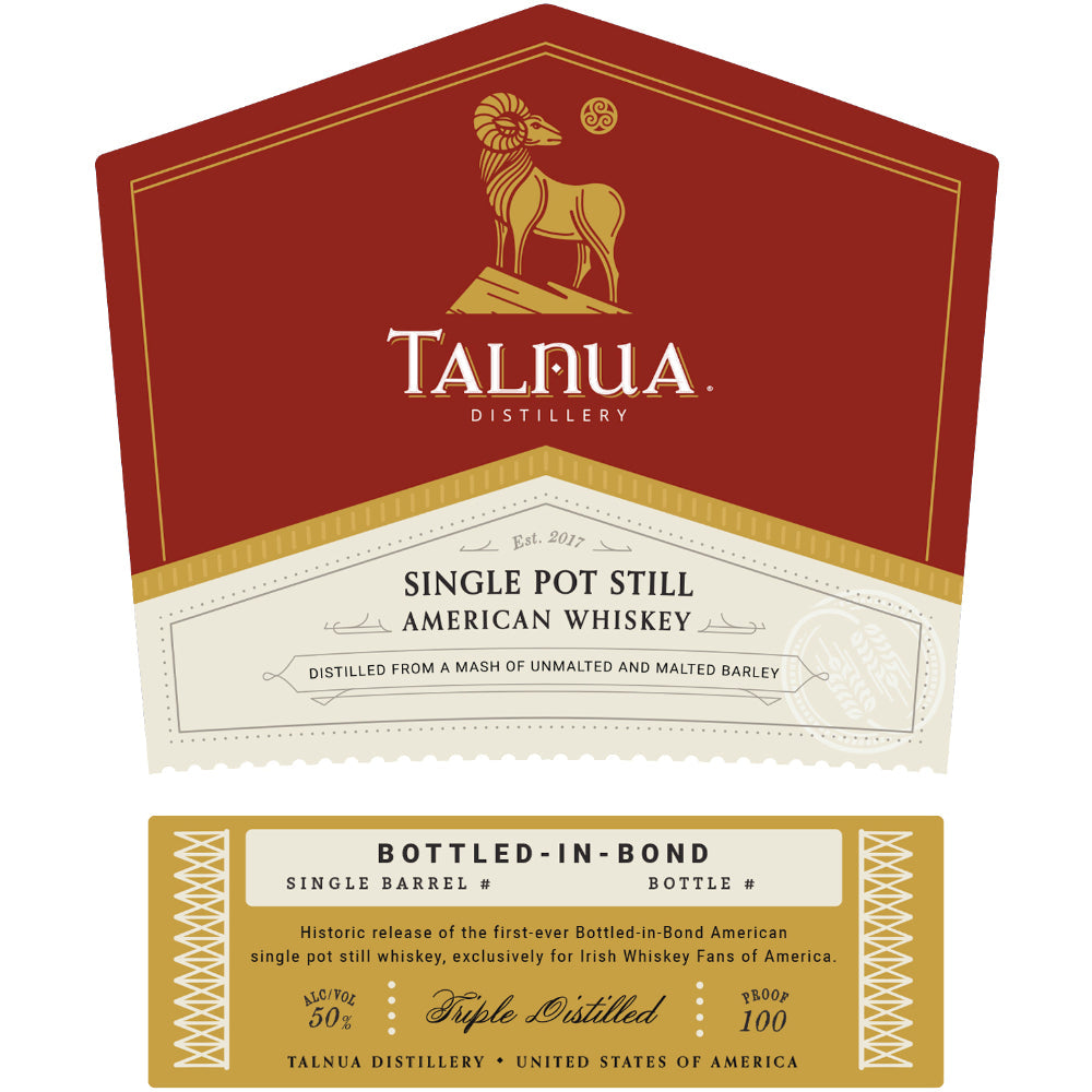 Talnua Bottled in Bond Single Pot Still American Whiskey