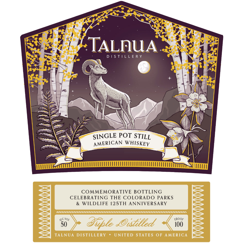 Talnua Colorado Parks & Wildlife 125th Anniversary Single Pot Still American Whiskey