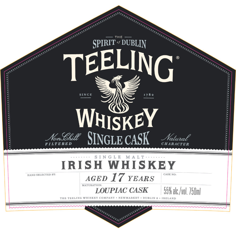 Teeling Single Cask Irish Whiskey 17 Year Old Loupiac Cask