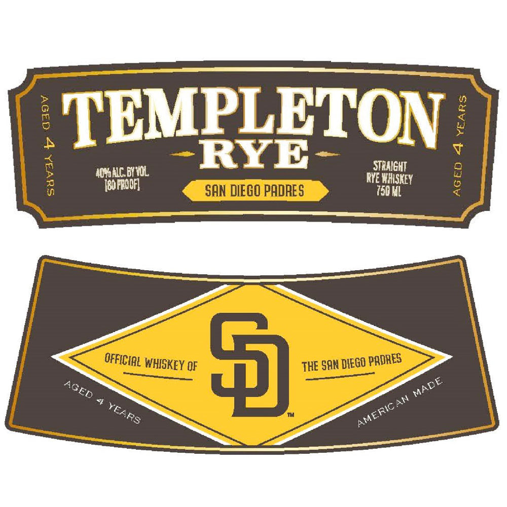 Templeton San Diego Padres Rye Whiskey