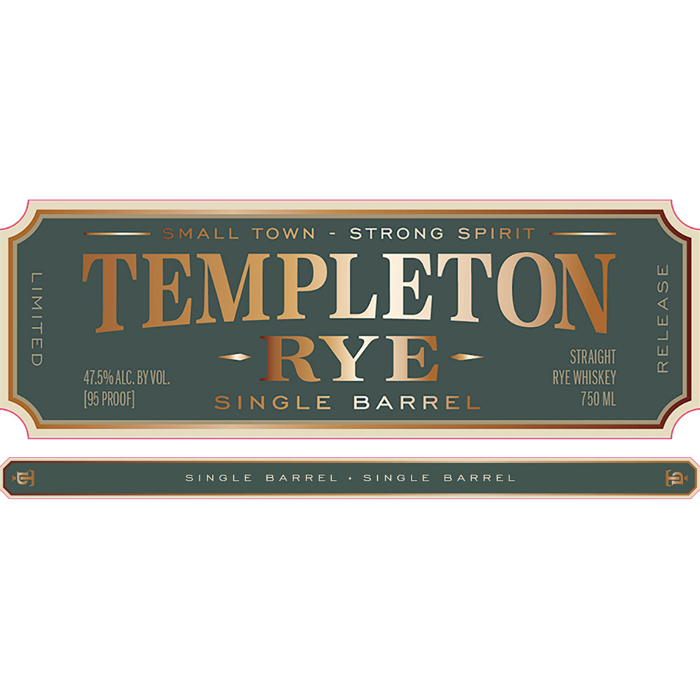 Templeton Single Barrel Rye