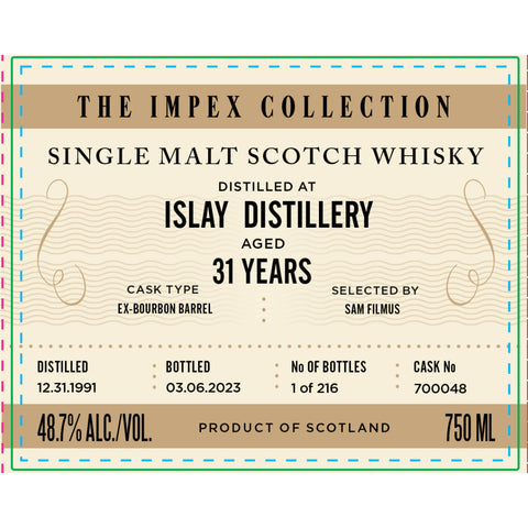 The ImpEx Collection Islay Distillery 31 Year Old 1991